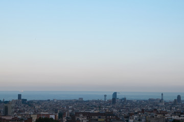 Fototapeta na wymiar Barcelona Skyline