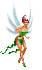 Fairy, isolated on white