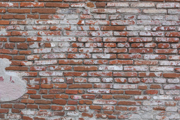  Backsteinmauer aus Stein in der kaiserlichen Zitadelle