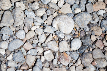 Round stones in nature as background