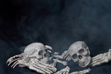 Halloween Images, skulls and eyeballs, a creepy peek at Halloween.