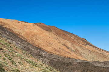Fototapeta na wymiar Colorful Lava Landscape in Tenerife, Spain