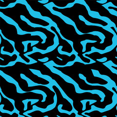 Seamless blue zebra pattern
