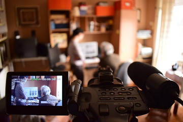 On the set of documentary