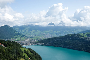 Obraz na płótnie Canvas Berge am Weg der Schweiz