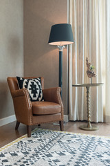 classic chair style with lamp