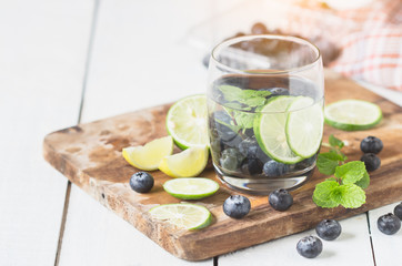 sweet blueberry lemonade