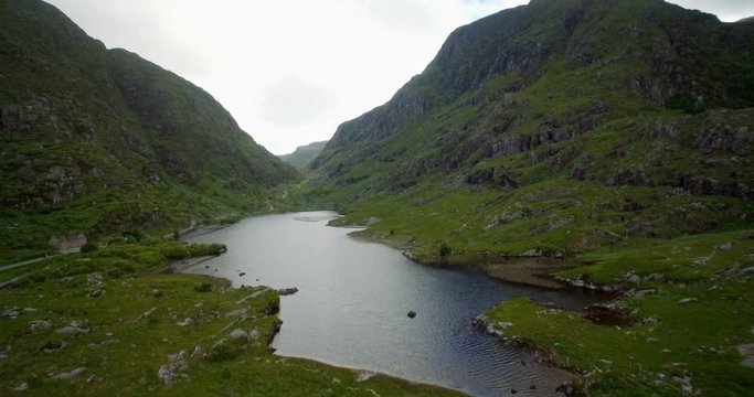 Aerial, Gap Of Dunloe, County Kerry, Ireland - Graded Version