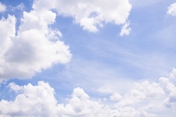 Naklejka na ściany i meble beauty blue sky with cloudy