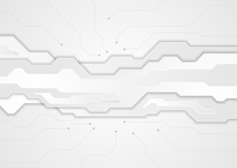 Tech grey futuristic abstract background