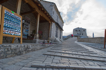 City of Mostar after the war in Bosnia and Herzigovina