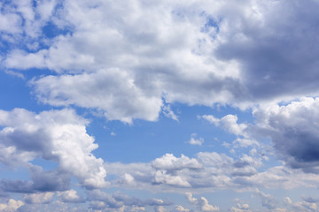 clouds in the blue sky
