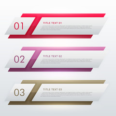 infographic design template for three steps