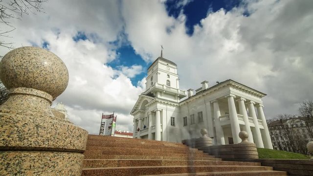 Motorized timelapse of the City Hall of Minsk, Belarus.