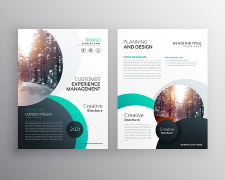 creative business brochure design with space for your text