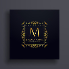 letter M premium logo design concept for your brand