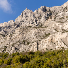 the Sainte-Victoire mountain, near Aix-en-Provence, which inspired the painter Paul Cézanne