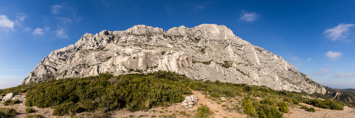the Sainte-Victoire mountain, near Aix-en-Provence, which inspired the painter Paul Cézanne
