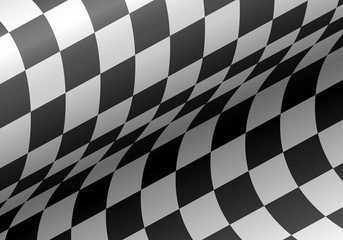 Obraz premium Checkered flag wave design for sport race championship background vector illustration.