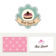 cup cake logo and pattern