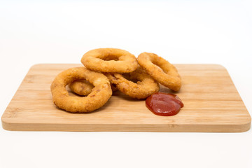 Fast food Homemade Crunchy Fried onion rings