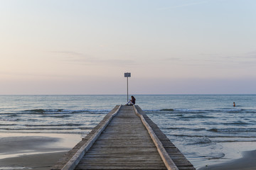Fototapeta premium Pontile al mare