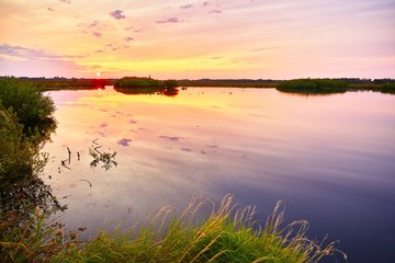Sonnenuntergang im Hiller Moor