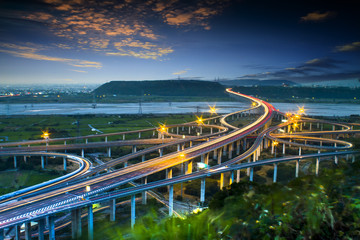 beautiful sunset city road with very nice background color