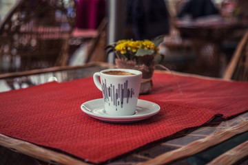 Coffee shop table outdoor