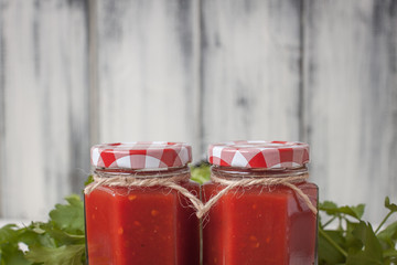 Homemade Caucasian tomato sauce
