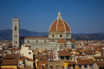 Fototapeta na wymiar Florence dome city scape, Italy