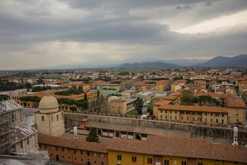 Fototapeta na wymiar Typical italian panorama in Pisa