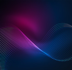 Vector wave particles background