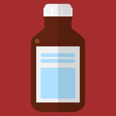 Bottle with medicinal ointment vector illustration