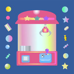 toy claw machine with sweets