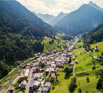 Gerola Alta - Valgerola - Vista aerea del paese 2017