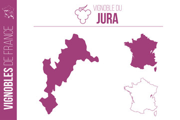 Carte du vignoble du Jura