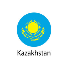 flag of kazakhstan vector