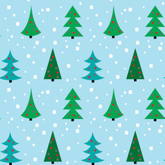 pattern of the different christmas trees against a dark background
