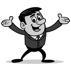 Businessman Presenting Illustration