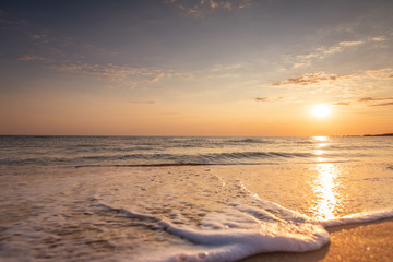 Beautiful tropical sunrise on the beach