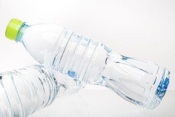 water bottle on white background