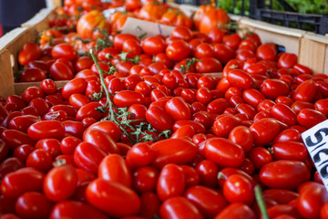 Tomatoes at a market 