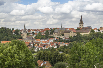 Obraz premium Stadtbild von Warburg Westfalen, Südansicht