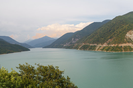 Long lake - view of the mountains and lake