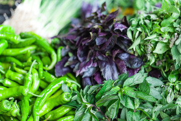 market vegetables from local fermers