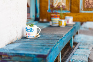 Cozy design creative entranse to craft shop