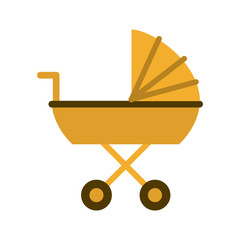 baby stroller icon image vector illustration design 