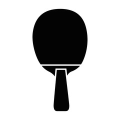 ping pong racket icon over white background vector illustration