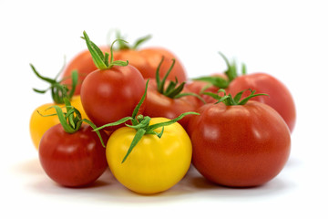 Sonnengereifte Tomaten, Solanum lycopersicum, Tomatoes